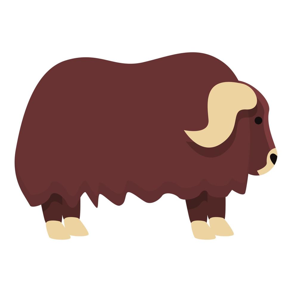 Polar bull icon cartoon vector. Alaska animal vector