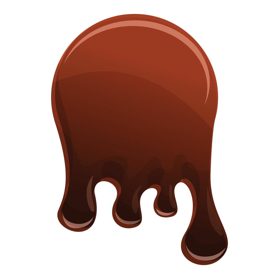 icono de chocolate caliente, estilo de dibujos animados vector