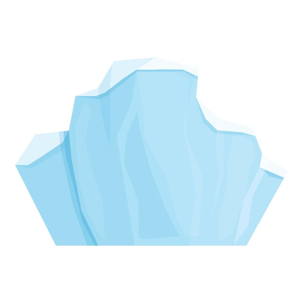 vector de dibujos animados de icono de glaciar submarino. iceberg