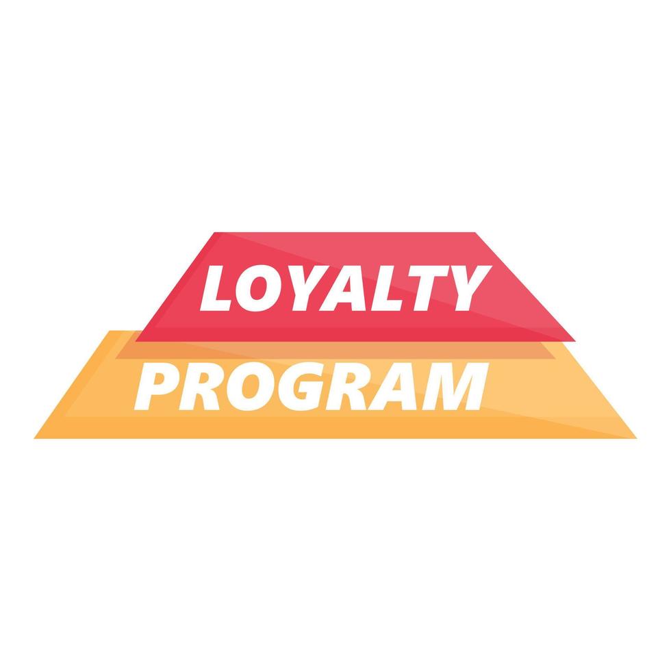 Online loyalty program icon cartoon vector. Card gift vector