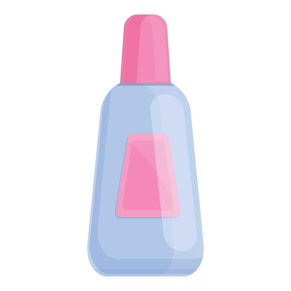 Water manicure bottle icon, cartoon style vector