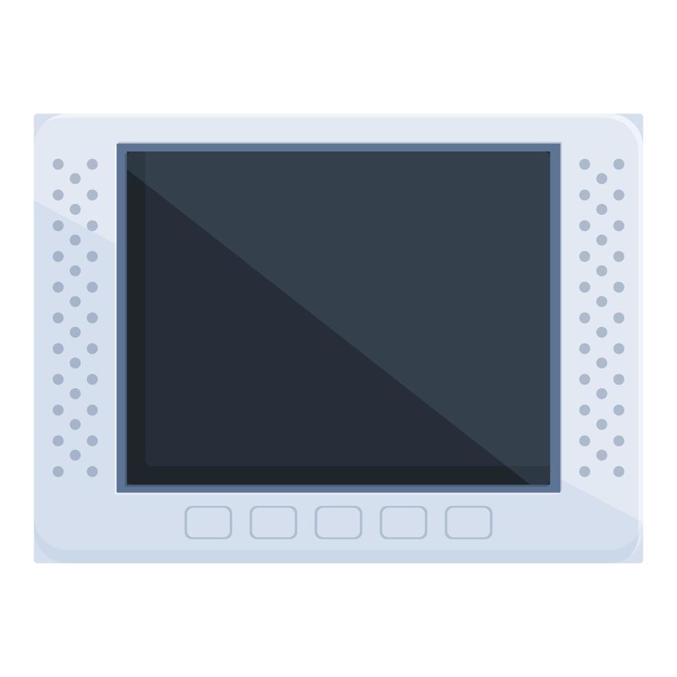 Alarm intercom icon cartoon vector. Door system vector