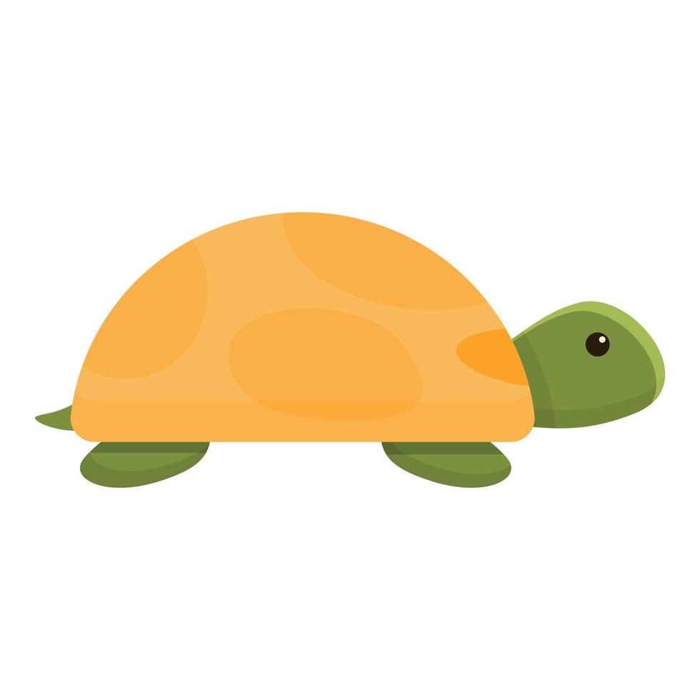 Safari turtle icon, cartoon style vector