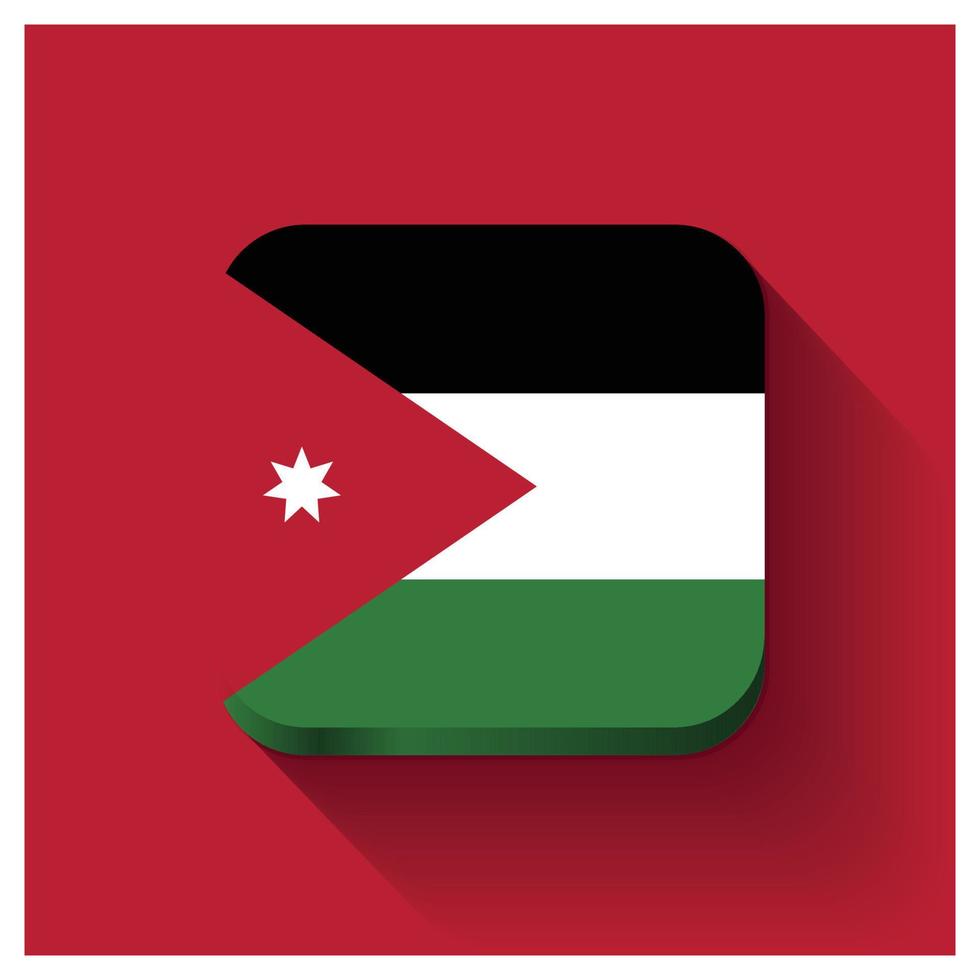 vector de diseño de bandera de jordania