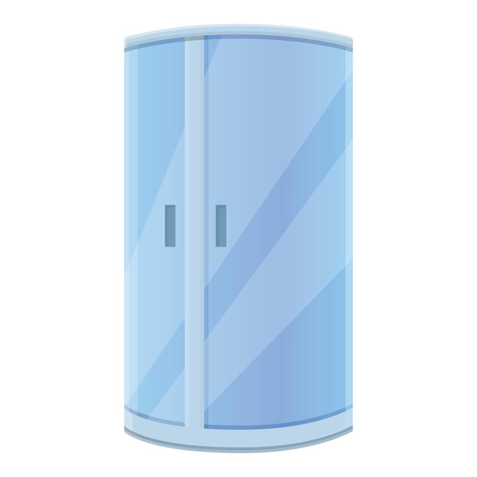 icono de cabina de ducha de caja, estilo de dibujos animados vector