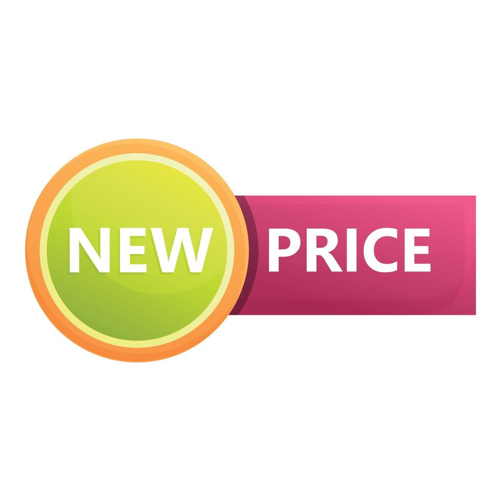 Business new price icon cartoon vector. Label tag vector