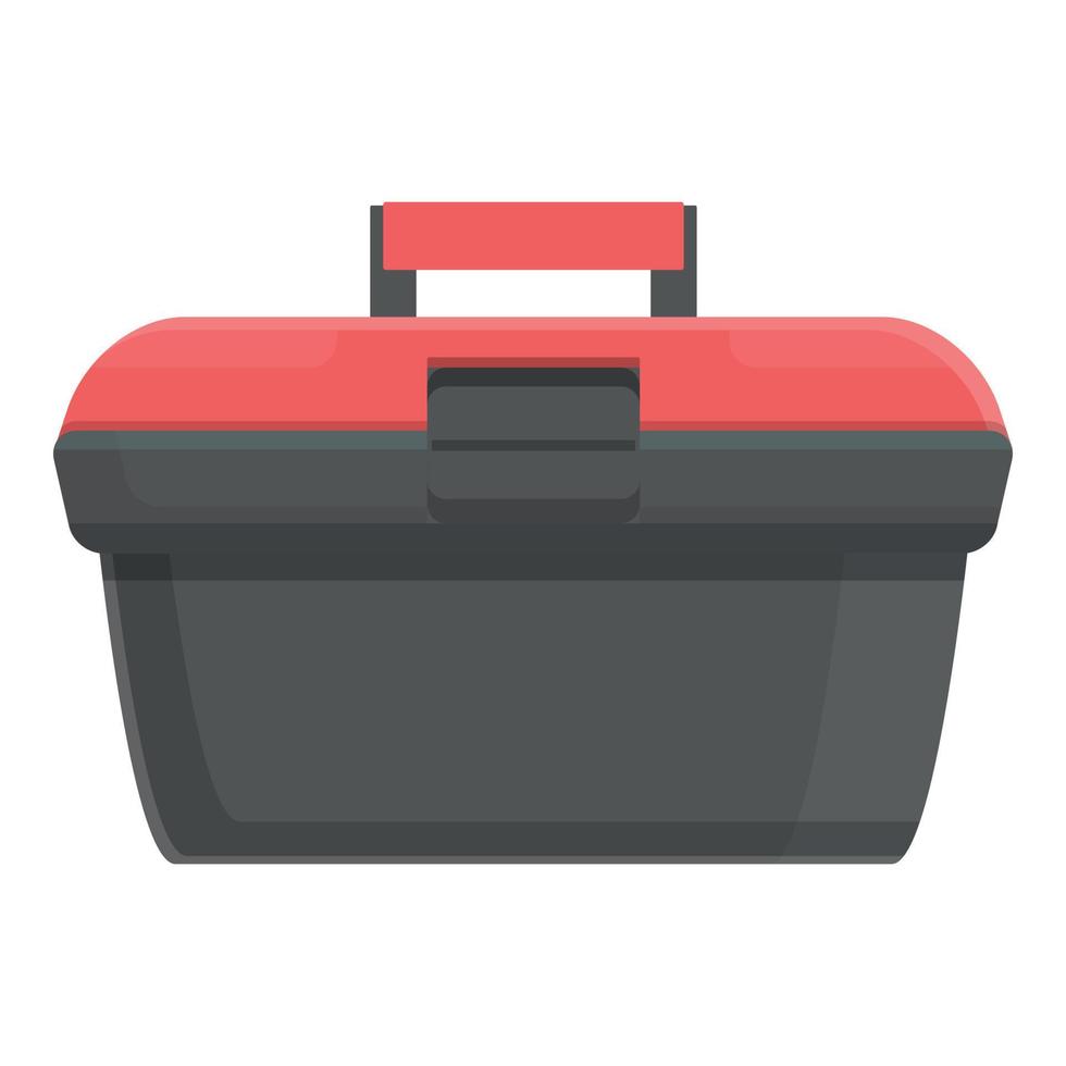 Carpentry toolbox icon cartoon vector. Tool box vector