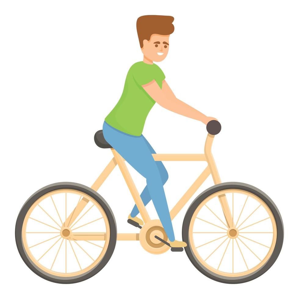 vector de dibujos animados de icono de ciclismo rápido. entrenamiento profesional