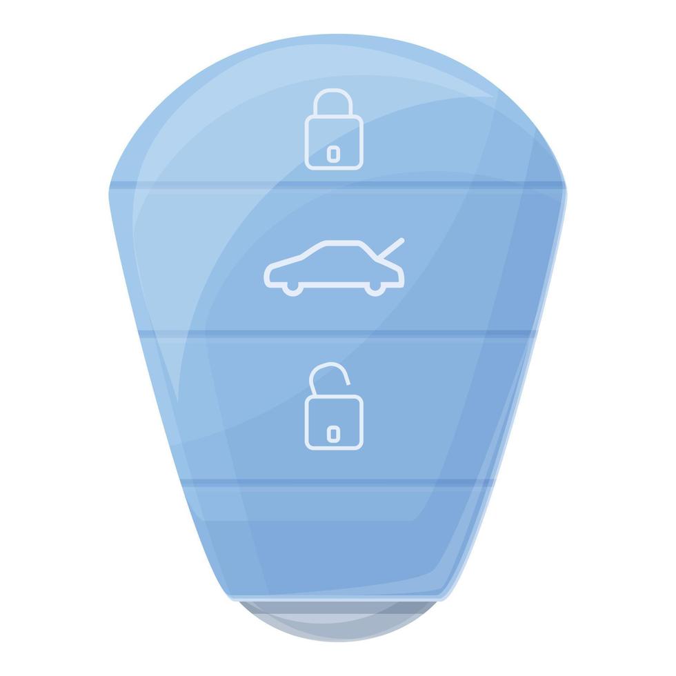 Transport smart car key icon, cartoon style vector