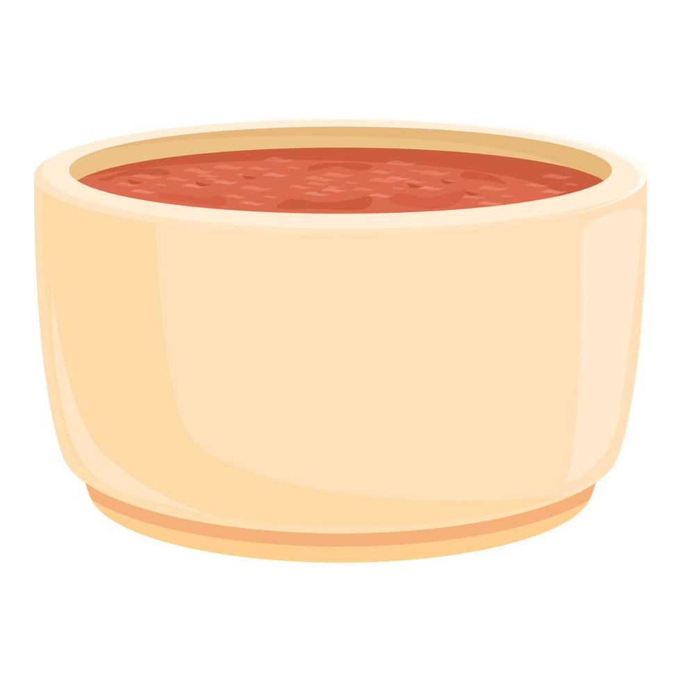 vector de dibujos animados de icono de sopa balcánica. cena de comida