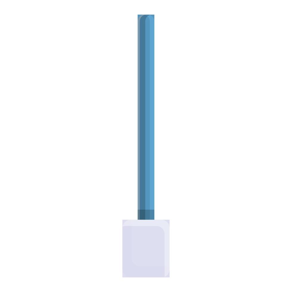 Covid test stick icon, cartoon style vector