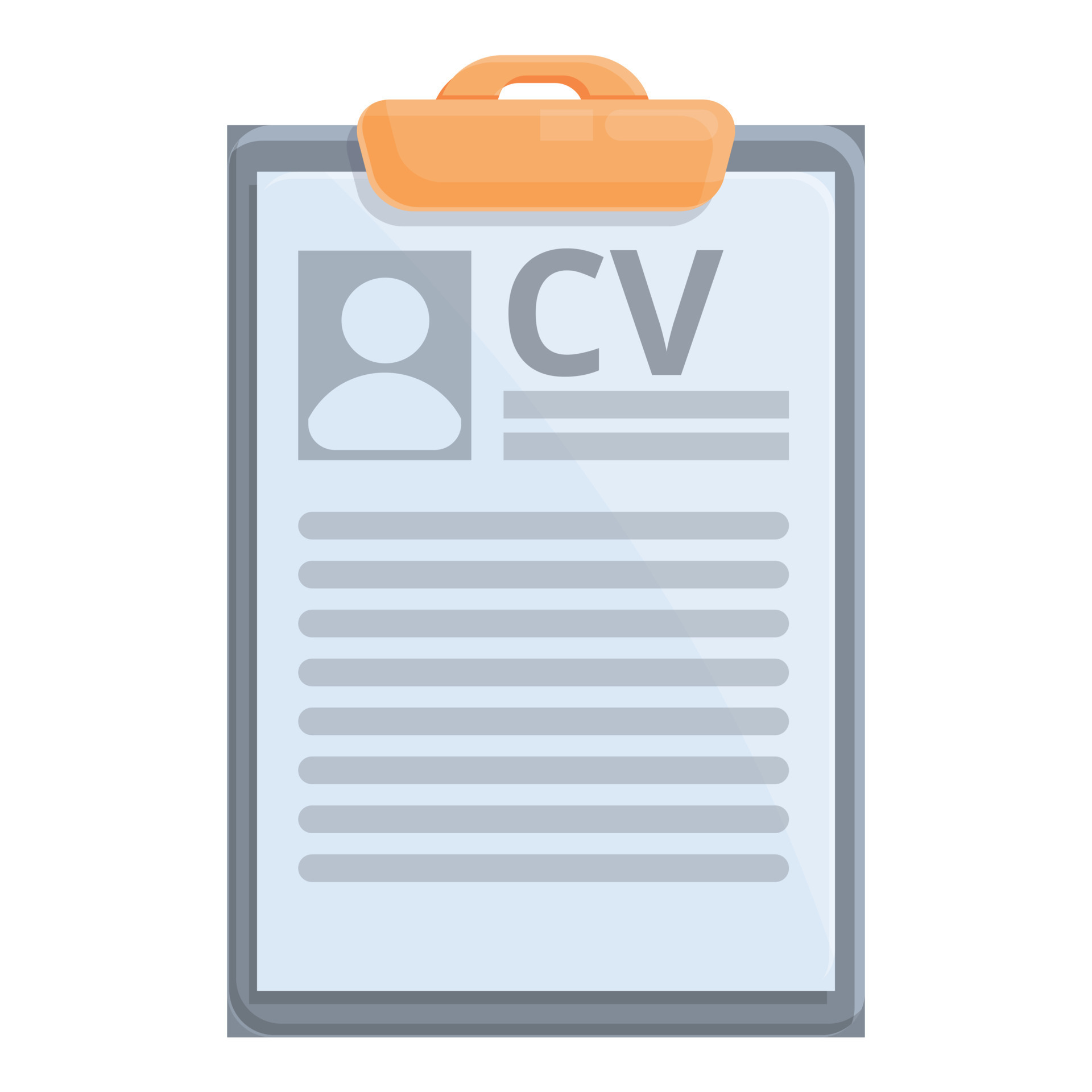 Cv clipboard icon cartoon vector - Cv Clipboard Icon Cartoon Resume Job Vector