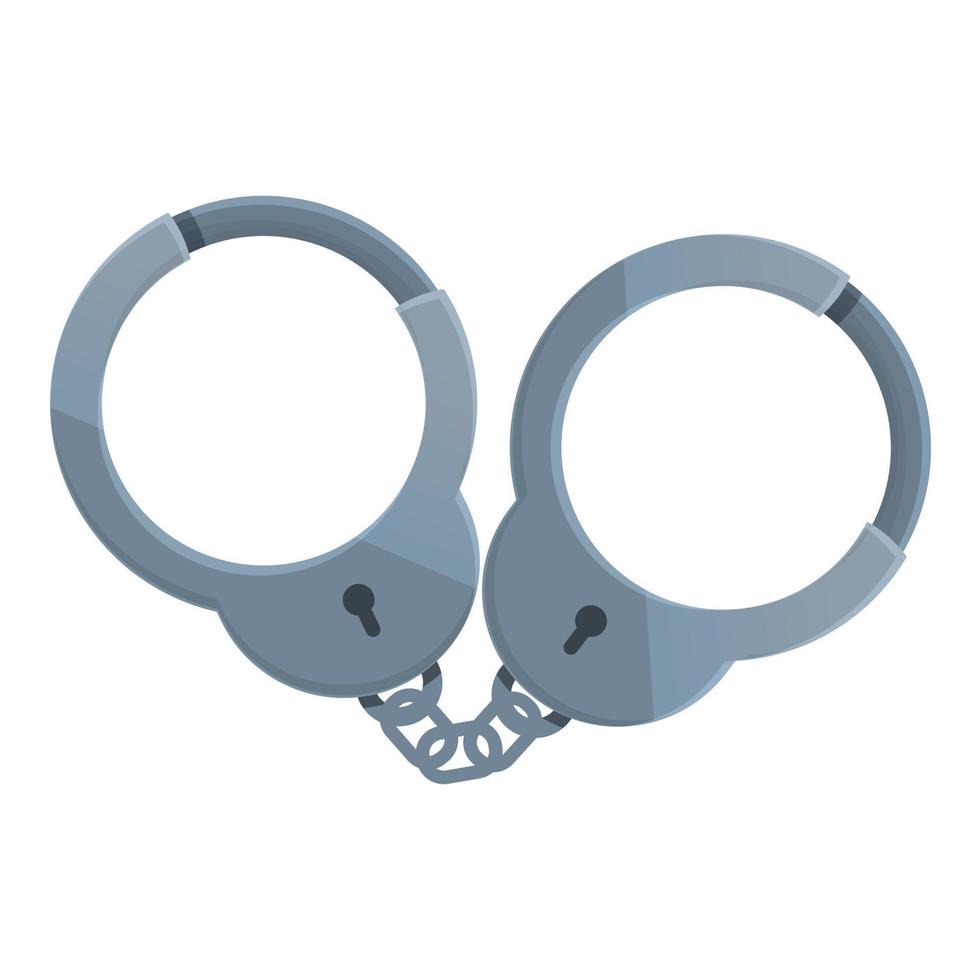 Slavery handcuff icon cartoon vector. Jail arrest vector