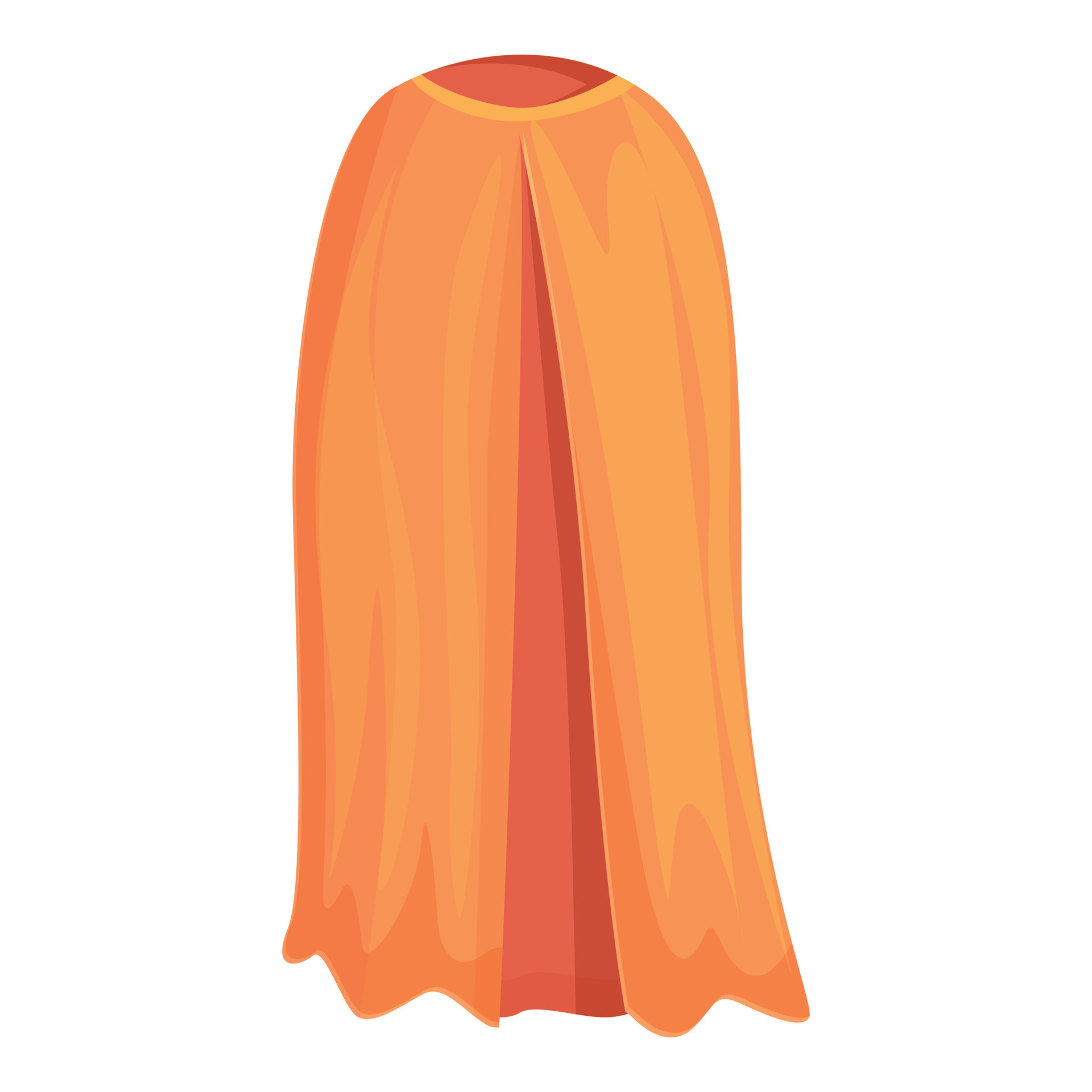 Orange cloak icon cartoon vector. Super hero 14350423 Vector Art at
