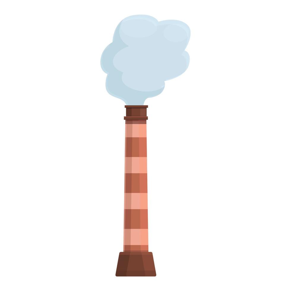 Power chimney icon, cartoon style vector