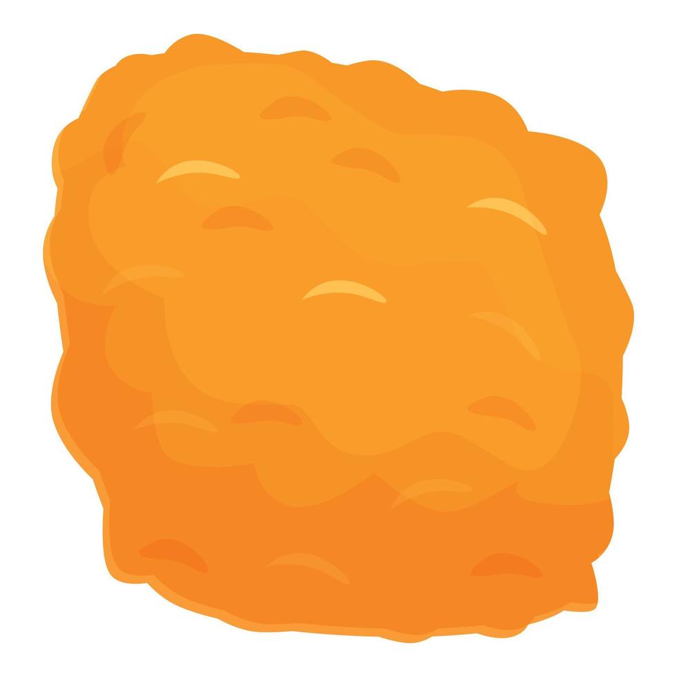 Potato nugget icon cartoon vector. Fast food vector