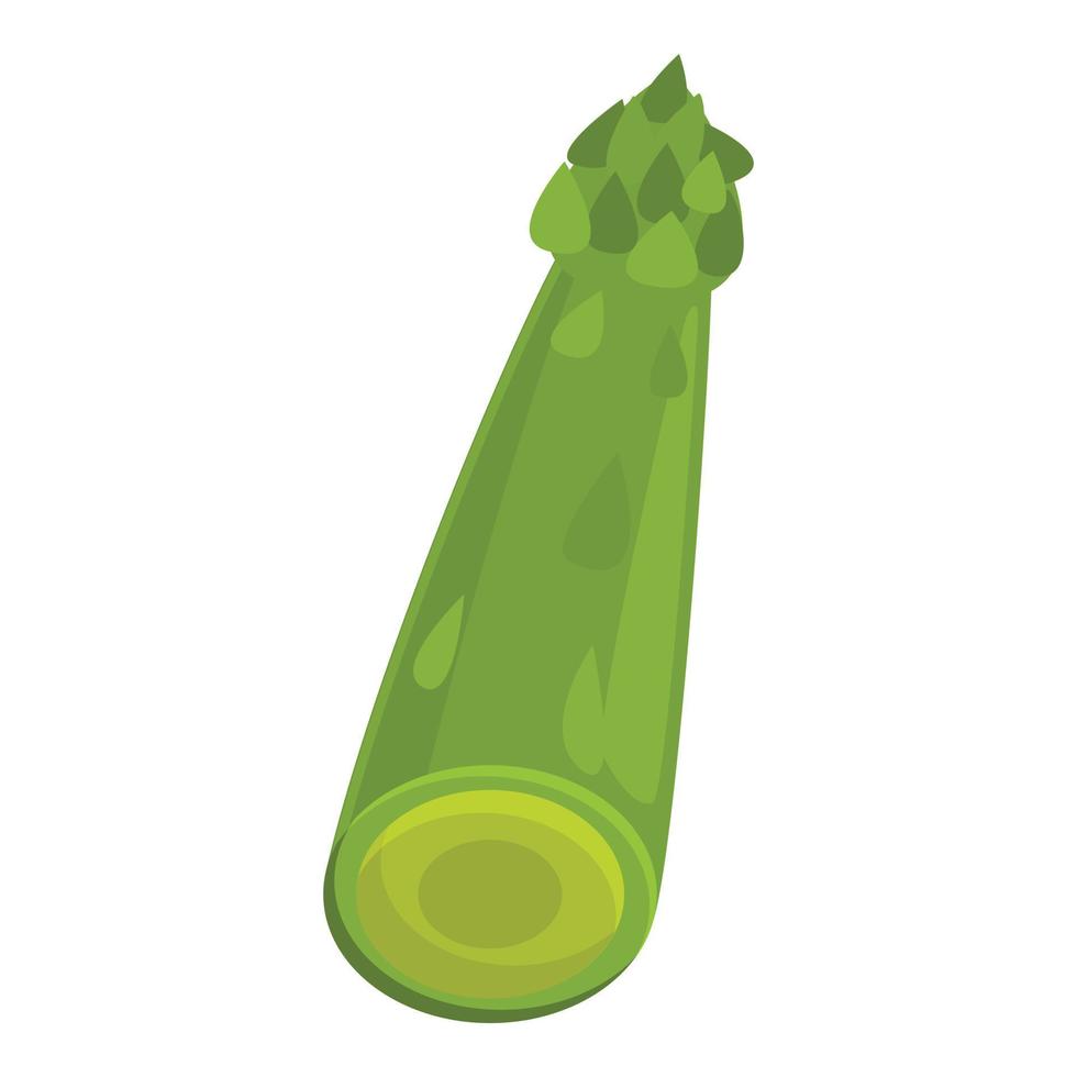 Vitamin asparagus icon, cartoon style vector