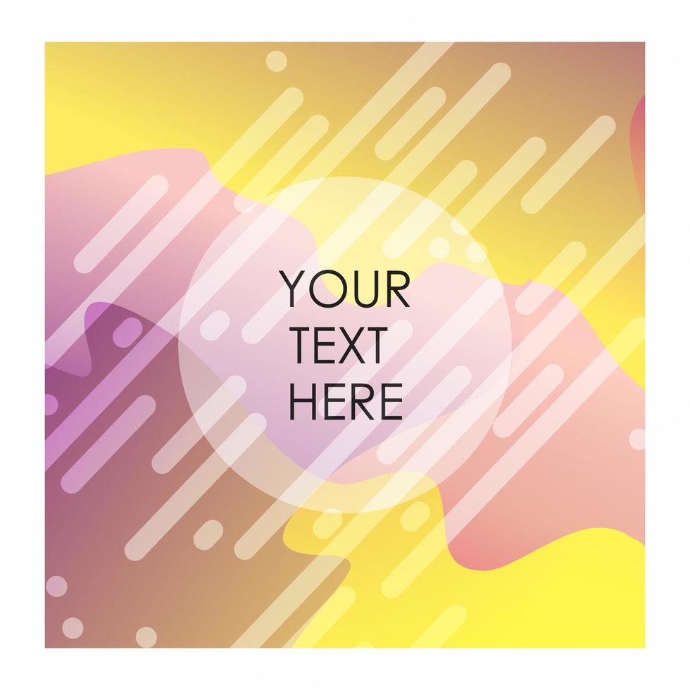 Colorful background with typography vector