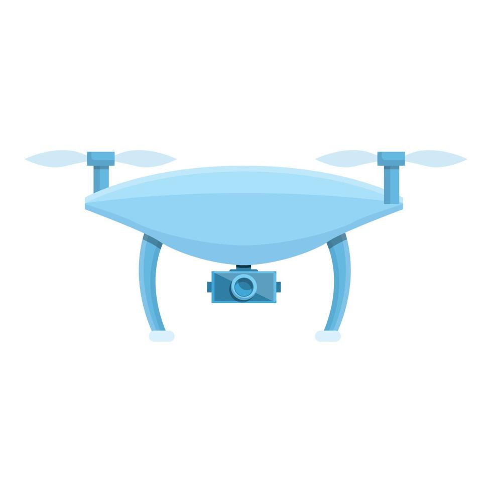 Drone technology smart control icon, cartoon style vector