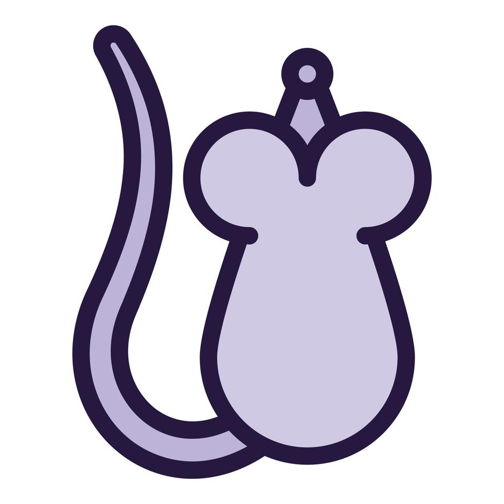 Lab mouse icon outline vector. Genetic dna vector