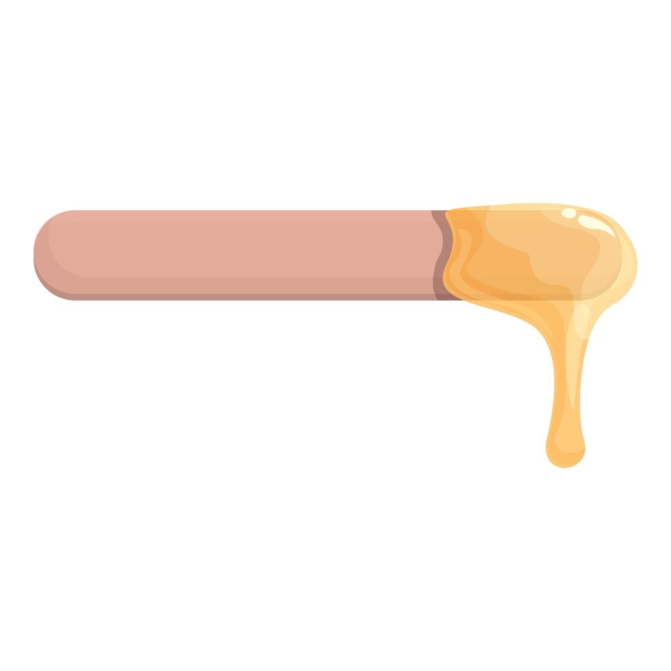 Wax therapy stick icon cartoon vector. Aroma candle vector