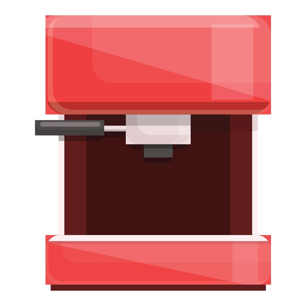 Coffee machine icon, cartoon style vector
