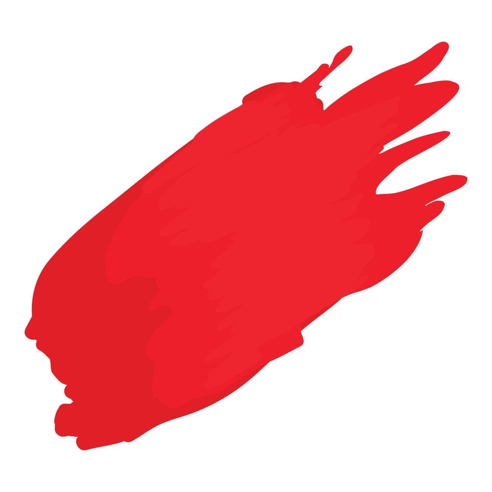 Red lipstick paint icon, isometric style vector