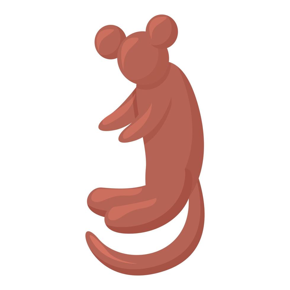 vector de dibujos animados de icono de globo de mono. juguete de animales