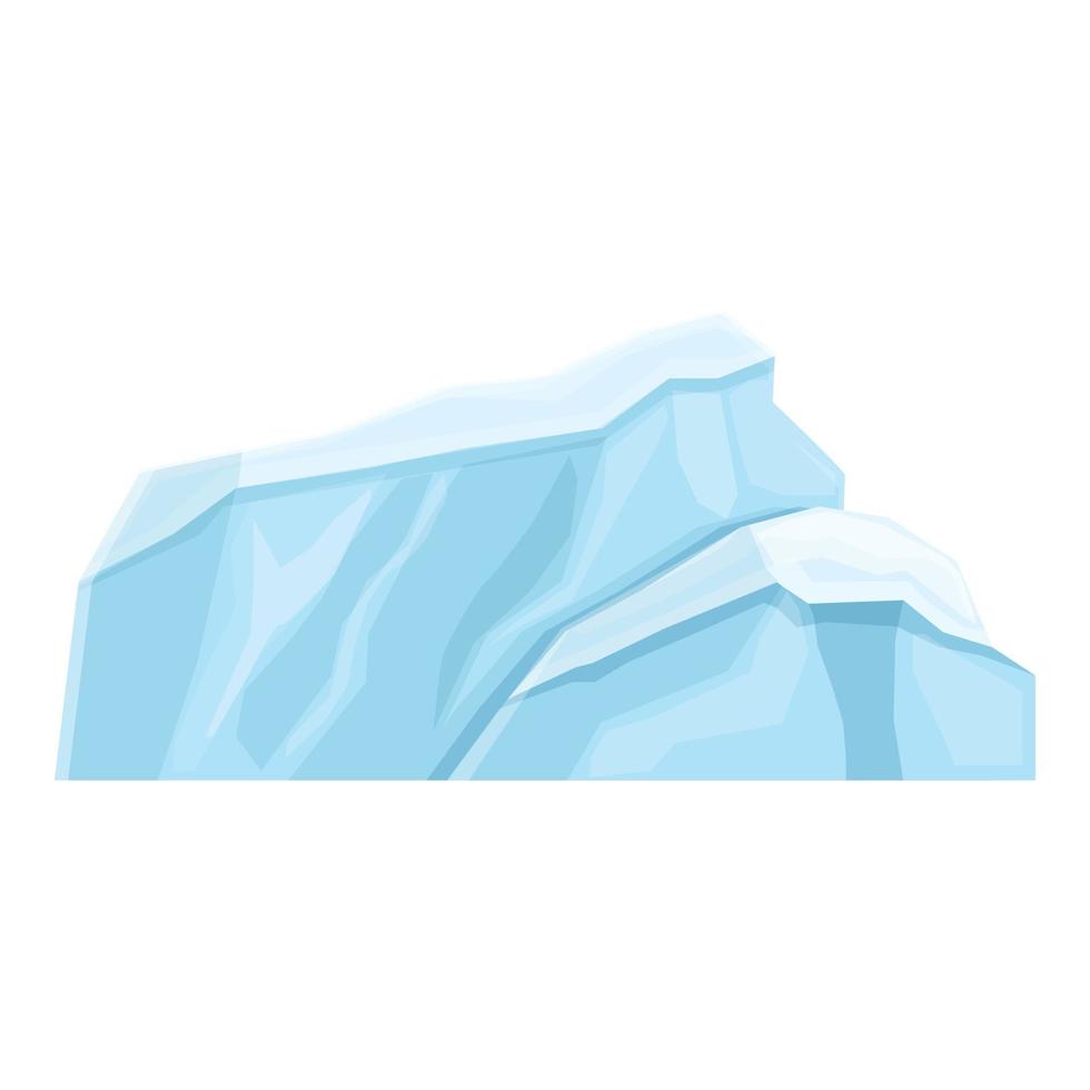 vector de dibujos animados de icono de iceberg de la Antártida. hielo Artico