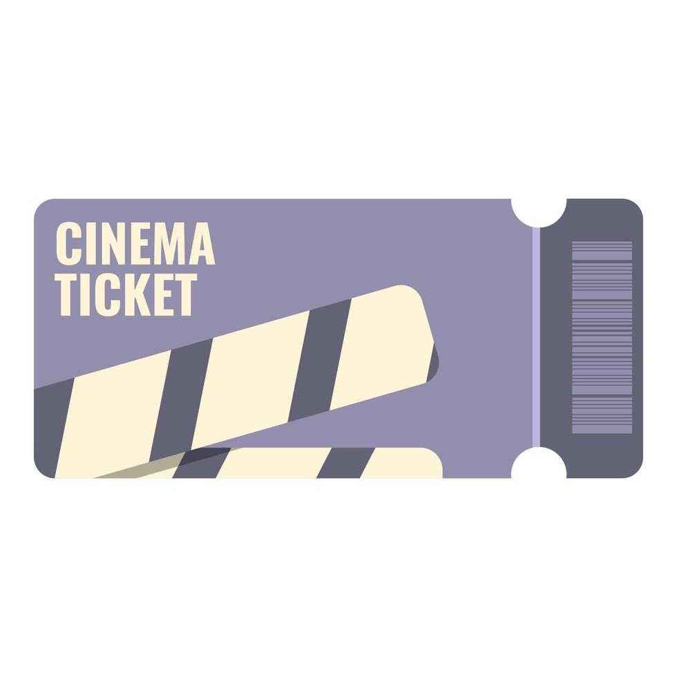 Entry ticket icon cartoon vector. Cinema movie vector