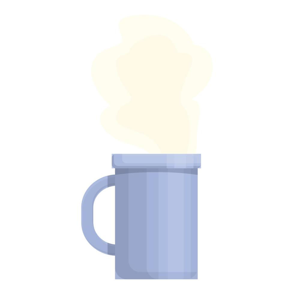 vector de dibujos animados de icono de taza de té caliente. taza de cafe