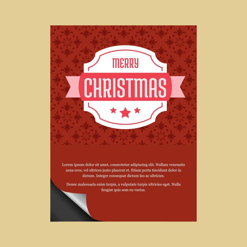 Merry Christmas creative design with typography vector