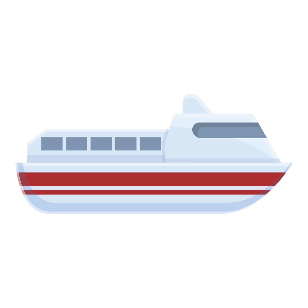 Ferry course icon, cartoon style vector