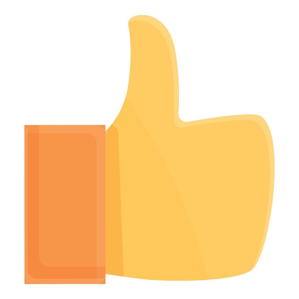 Thumb up feedback icon cartoon vector. Rating service vector
