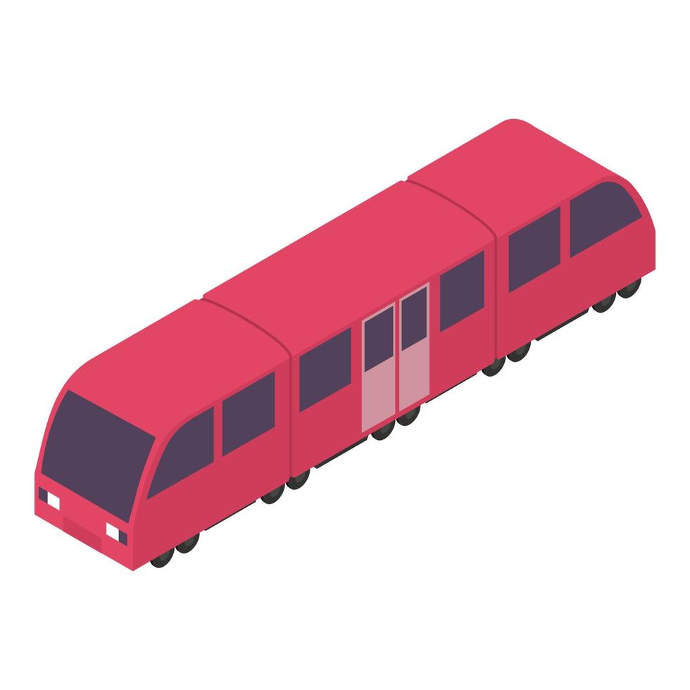 Rapid train icon, isometric style vector