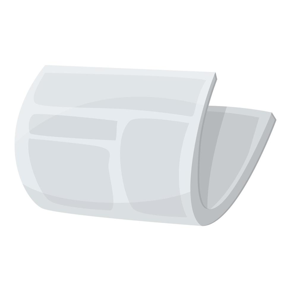 Recycle newspaper icon, cartoon style vector