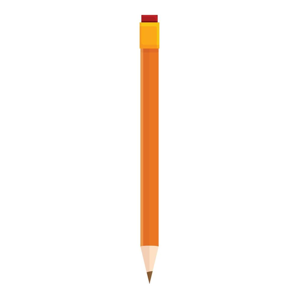 Pencil icon, cartoon style vector