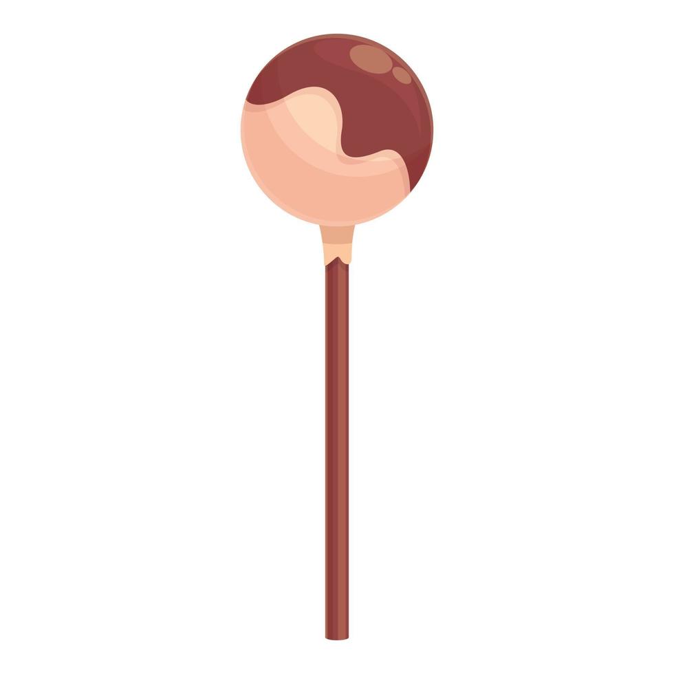 vector de dibujos animados de icono pop de pastel de postre. piruleta de caramelo