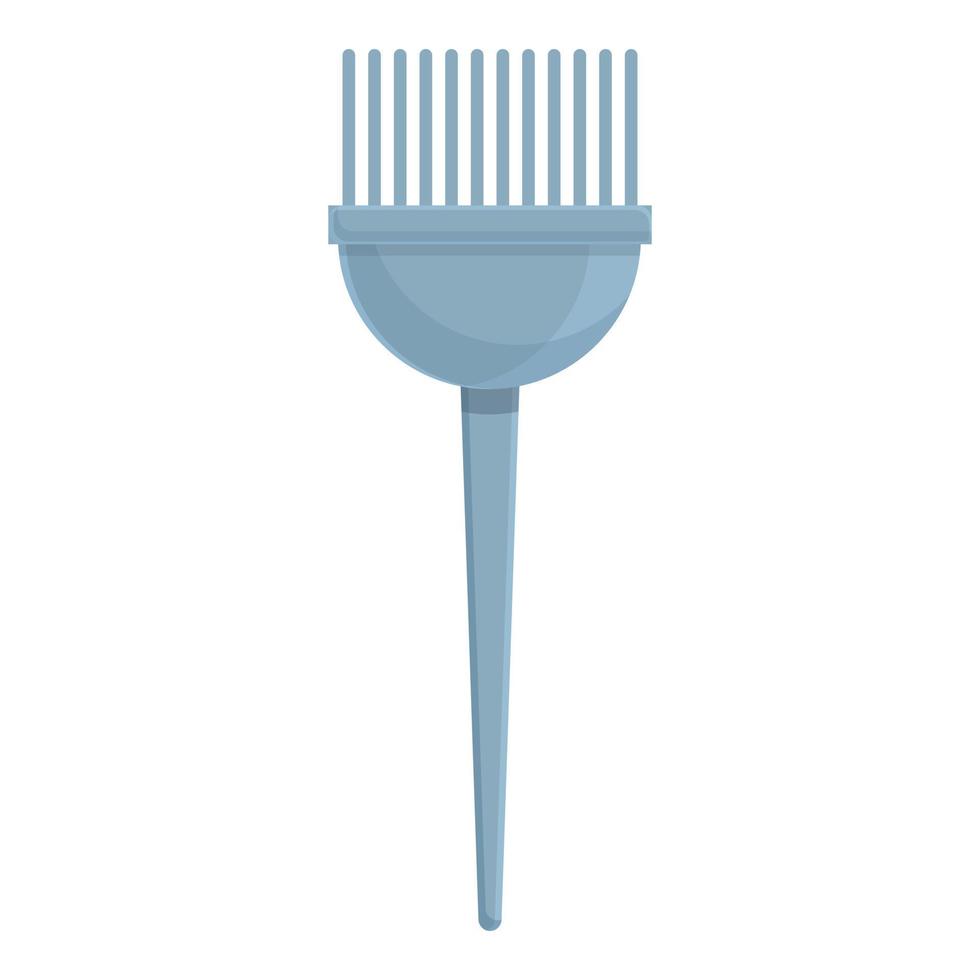 Hair colouring brush icon cartoon vector. Hair color tool vector