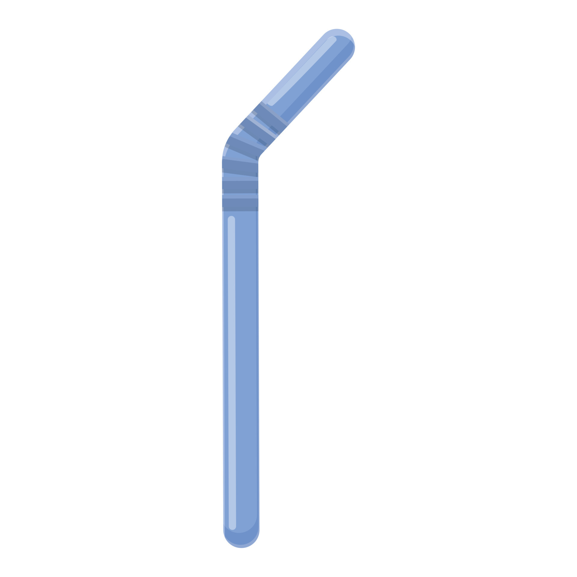 Biodegradable plastic juice pipe icon, cartoon style 14351412 Vector