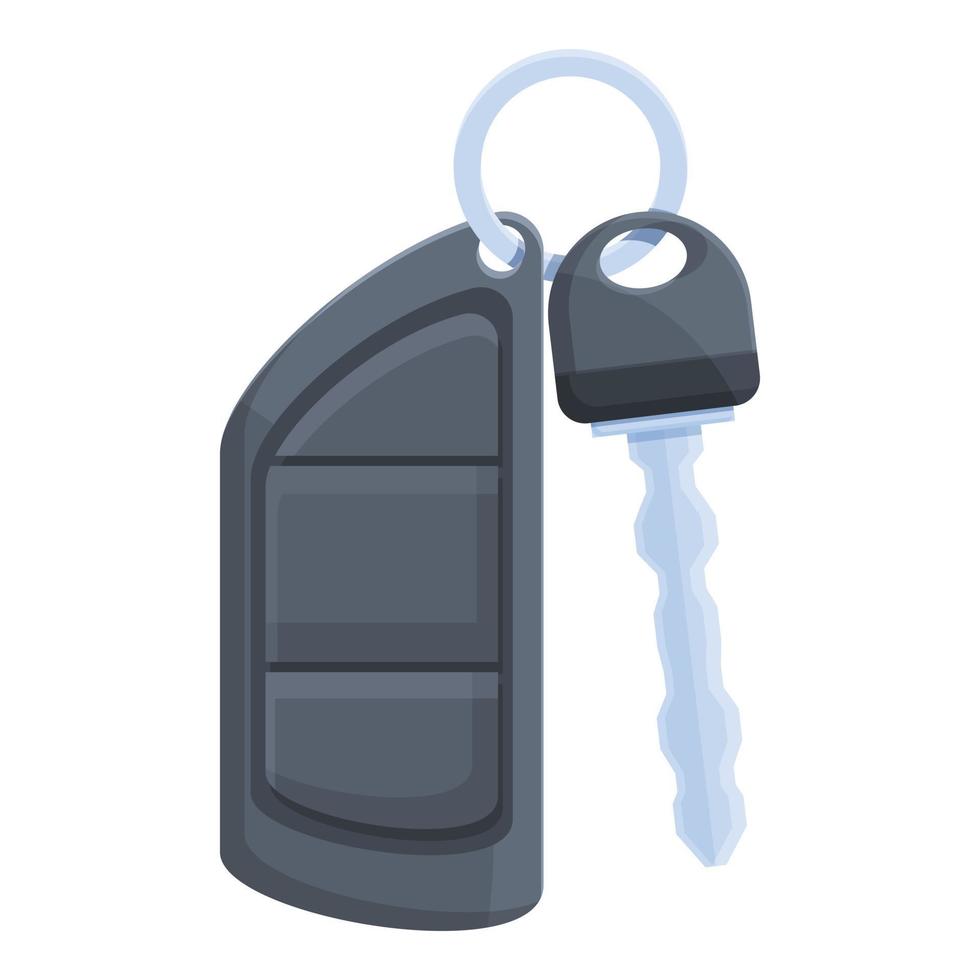 Car alarm key chain icon cartoon vector. Remote system vector