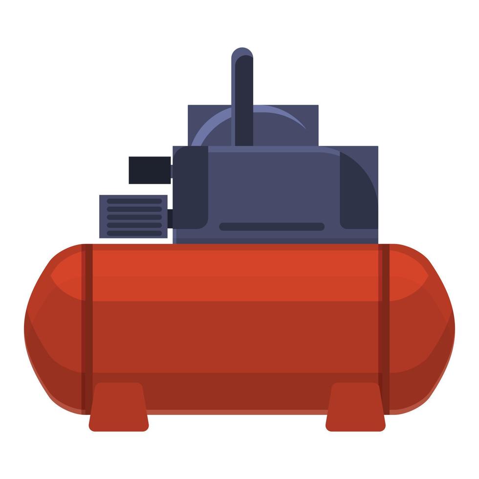 Electrical compressor icon, cartoon style vector