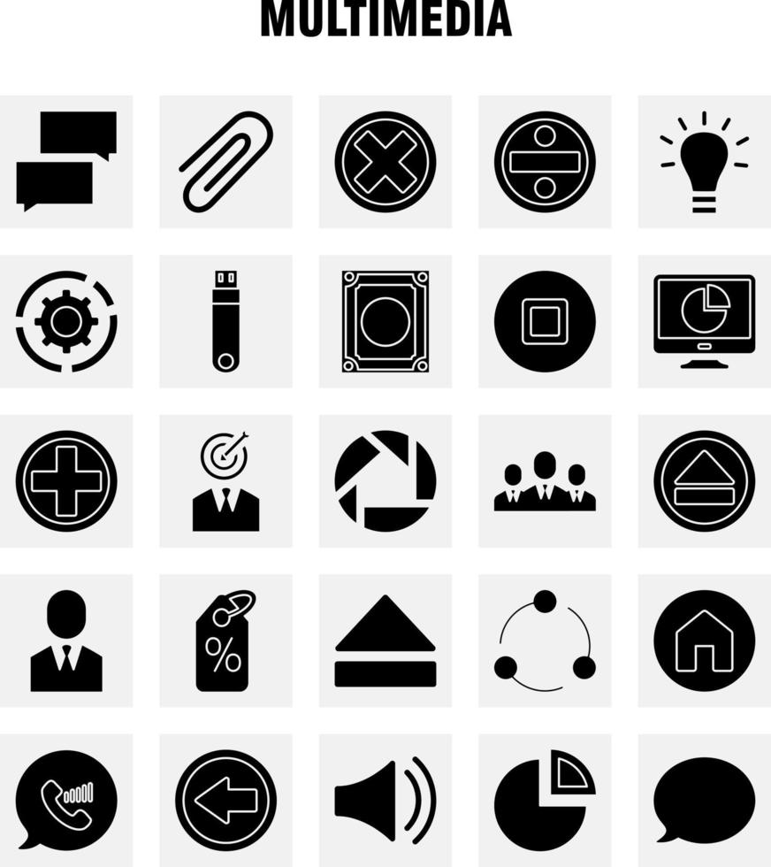 Multimedia Solid Glyph Icon for Web Print and Mobile UXUI Kit Such as Chat Communication Message Notification Chat Communication Message Notification Pictogram Pack Vector