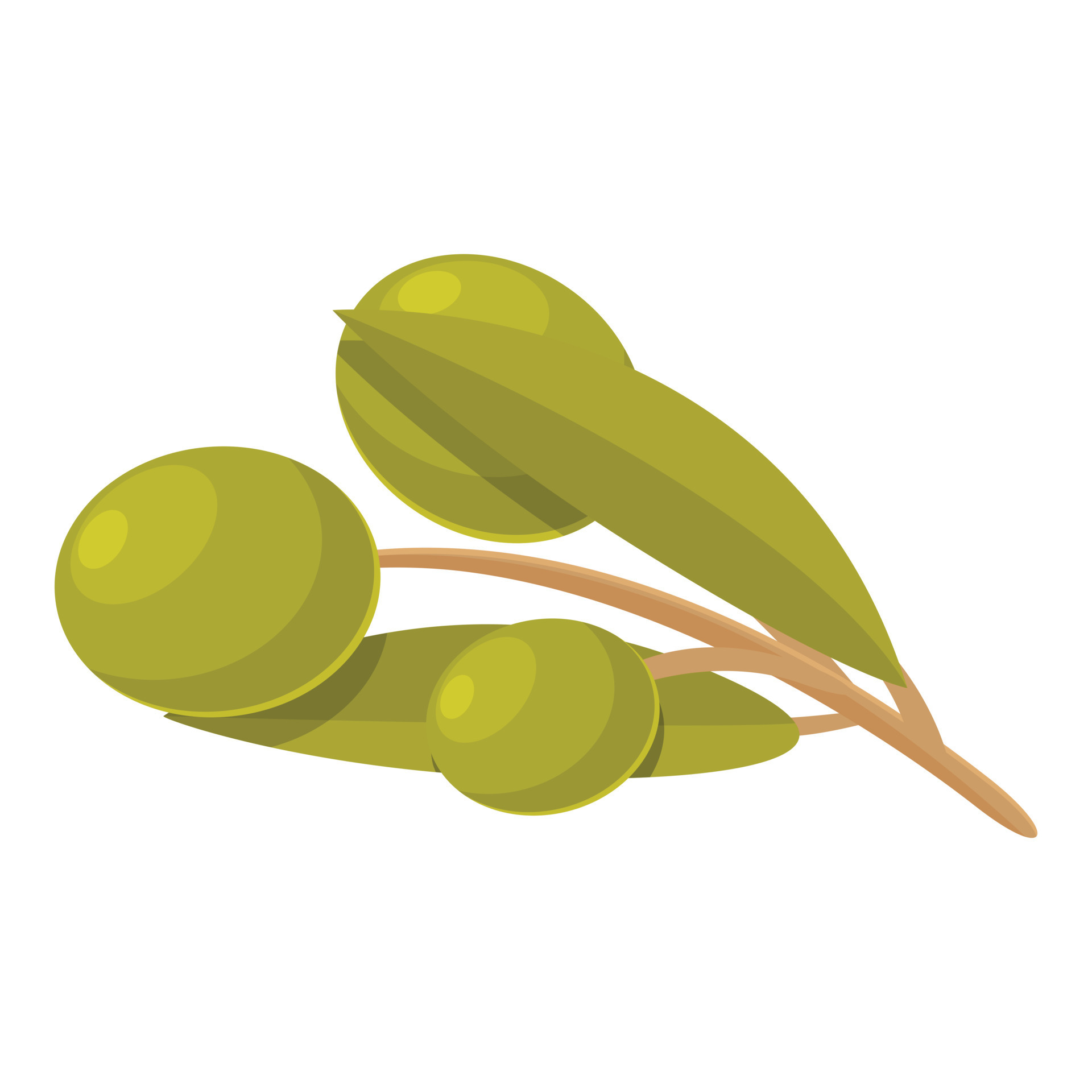 Green olives icon cartoon vector. Food olive 14351801 Vector Art at