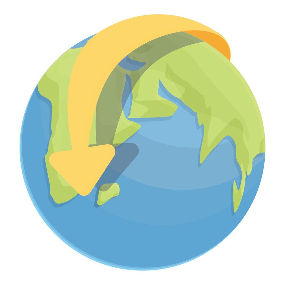 Earth landmark icon cartoon vector. Glove travel vector