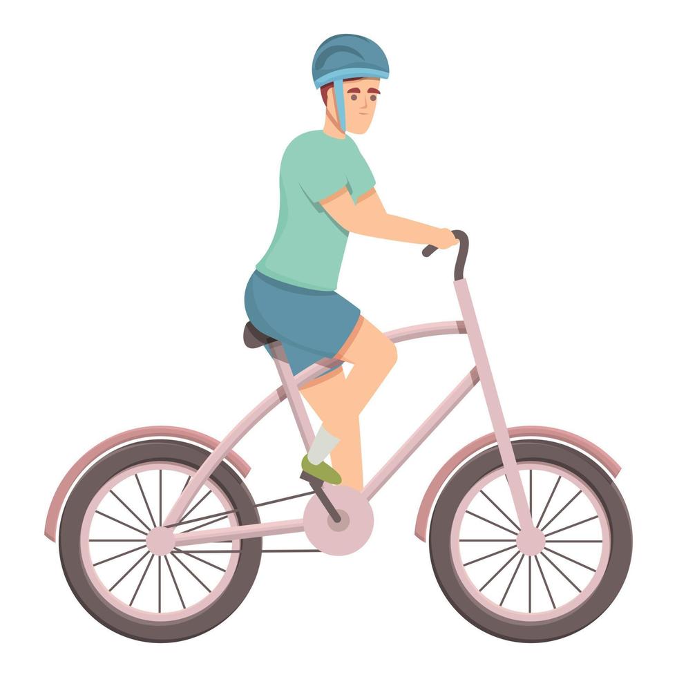 Bicycle marathon runner icon cartoon vector. Bike race vector