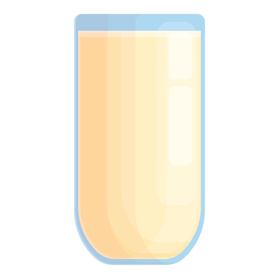 vector de dibujos animados de icono de vaso de leche. producto de crema