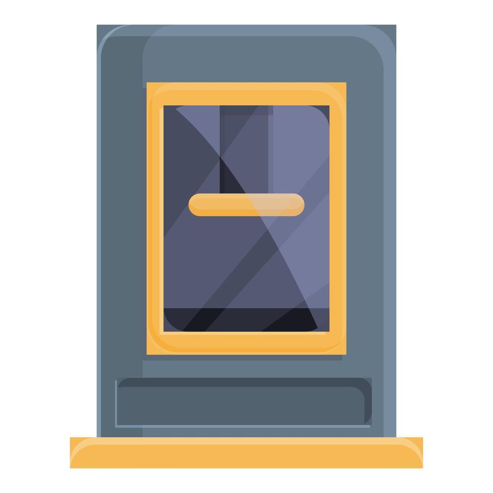 Product press form machine icon, cartoon style vector