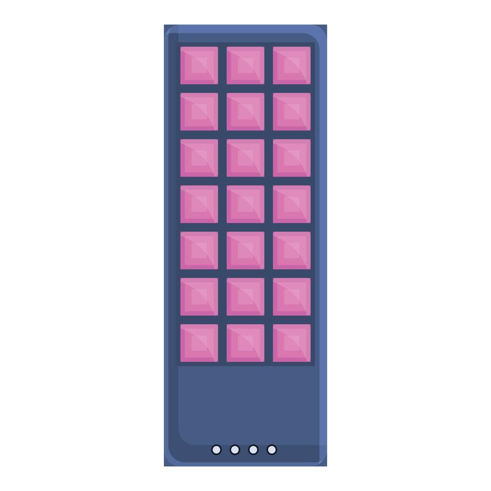 Uv led panel icon, cartoon style vector