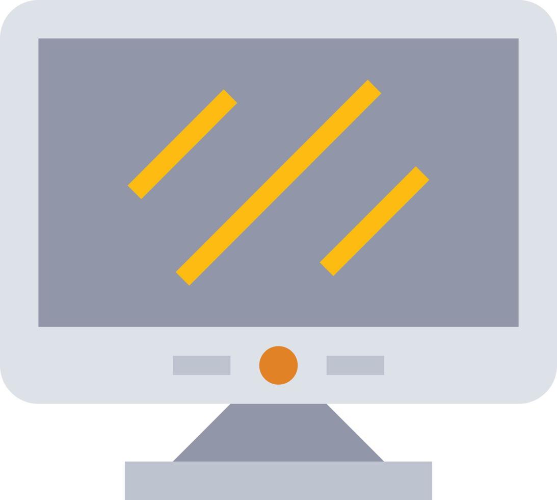 display screen resolution computer accessory - flat icon vector